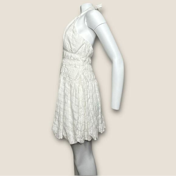 NWT | Jonathan Simkhai | BEA GAUZE MINI DRESS | White | Size 6 - Picture 5 of 15